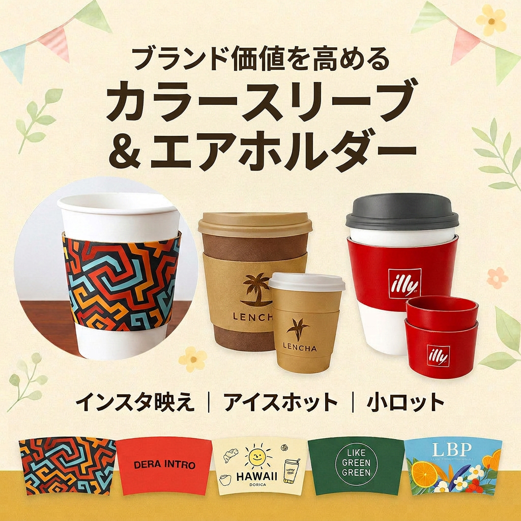 断熱性だけじゃない！ブランド価値を一層高めるカラースリーブ&エアホルダー