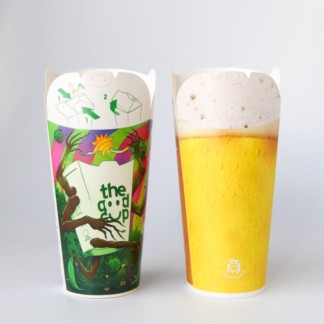 ビールにも使えるオリジナル印刷カップ