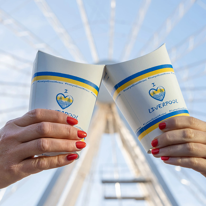 オリジナルThe Good Cupの制作事例画像　シンプルな印刷コップ